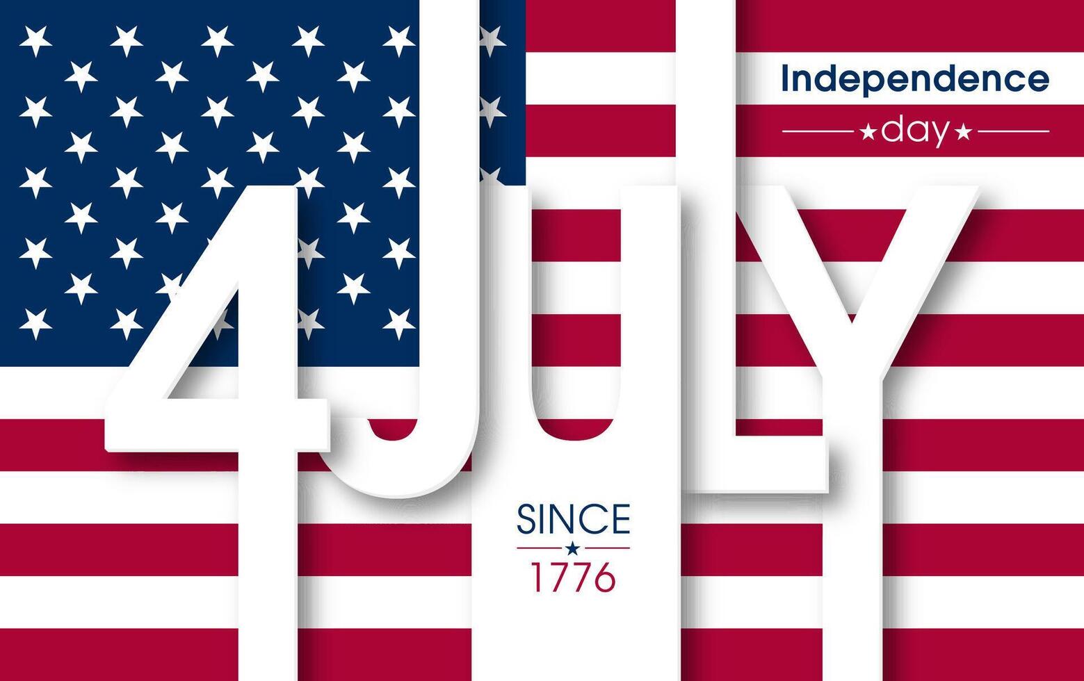 4th of July Independence Day graphic vector