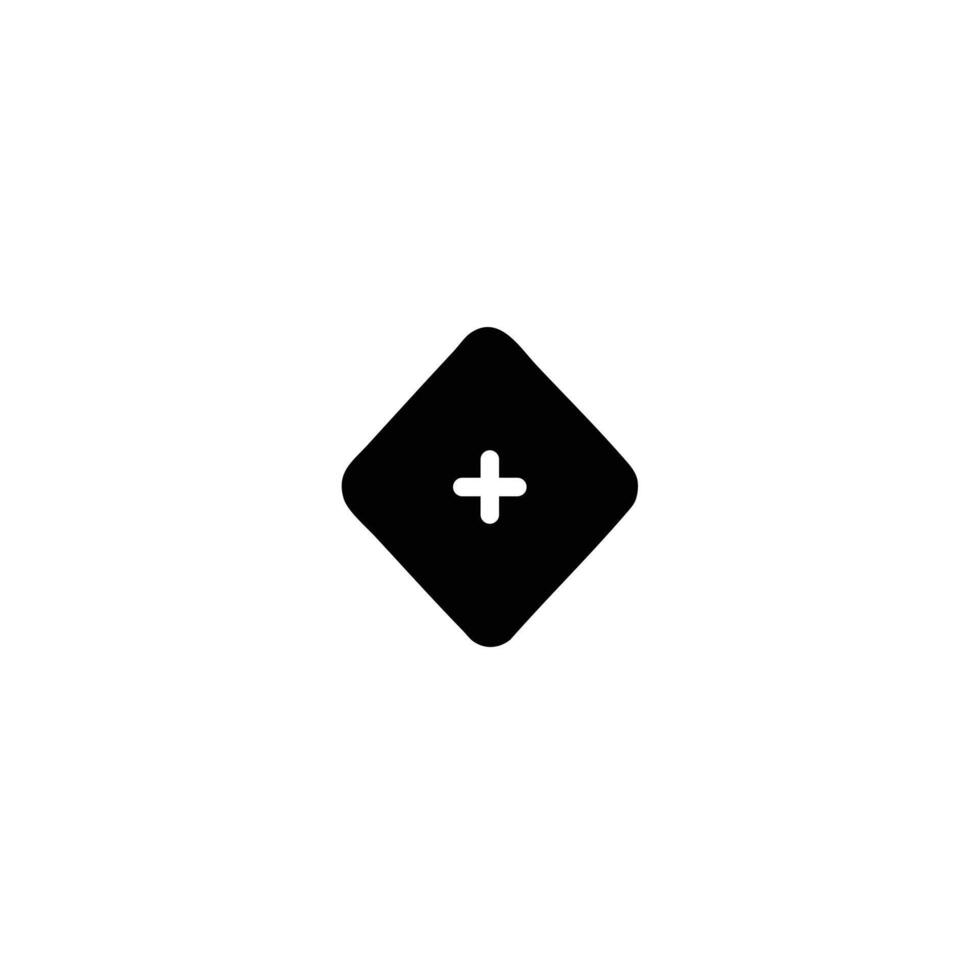 Keyframe Plus Inside Solid Icon vector