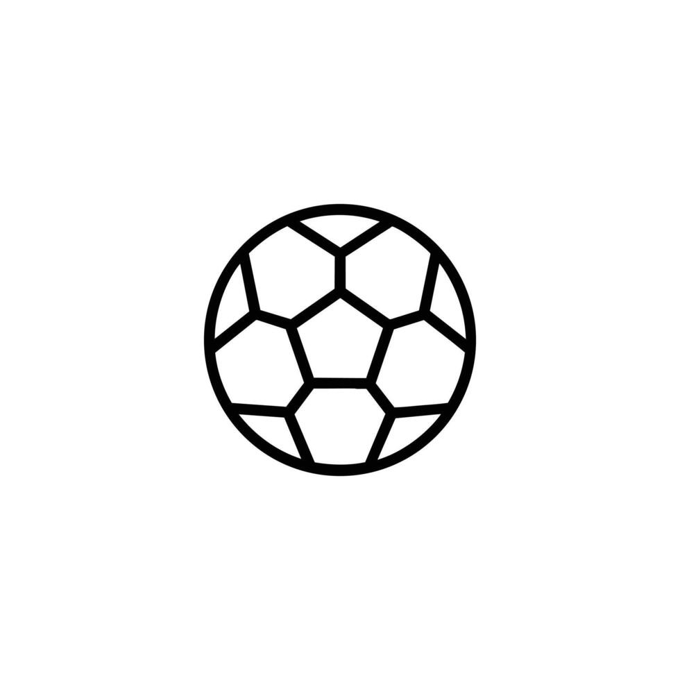 Classic Soccer Ball With Panel Pattern vector