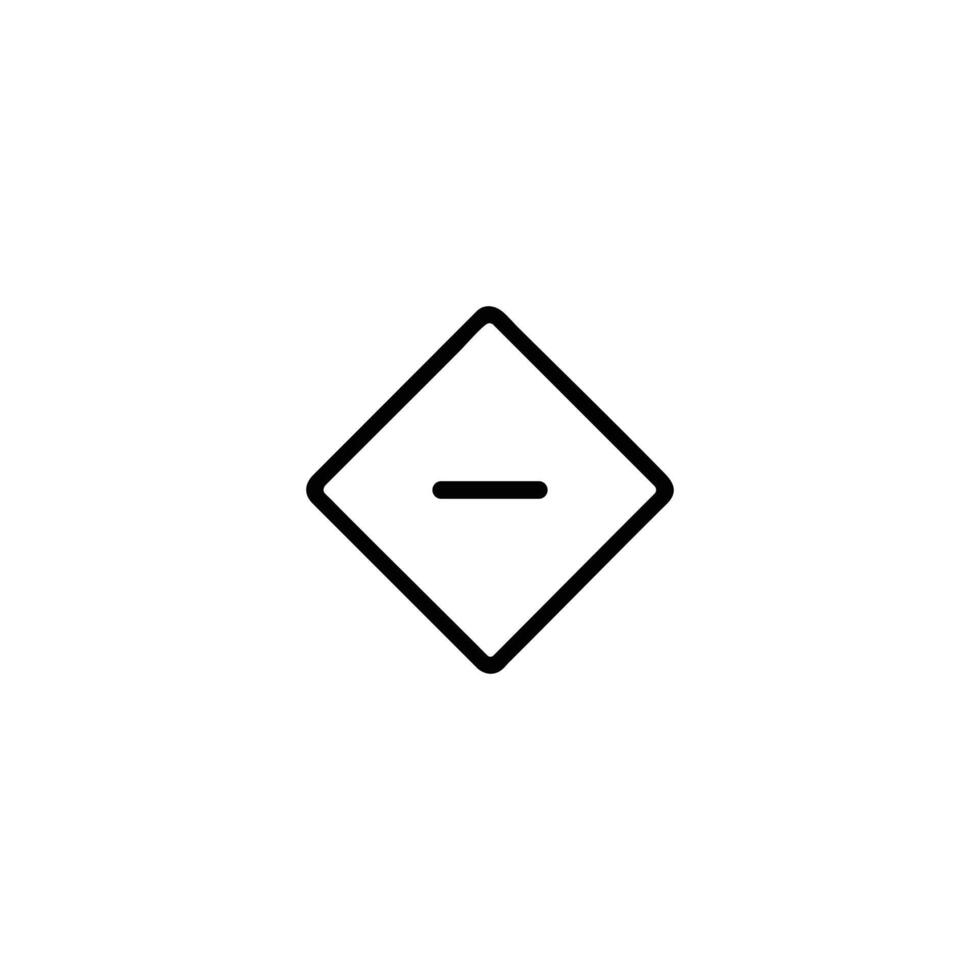 Medium Priority Level Monoline Icon vector