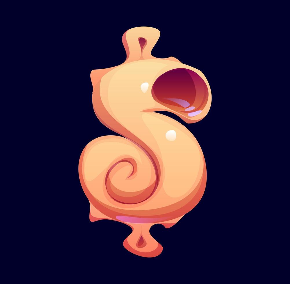 Cartoon dollar sign illustration vector