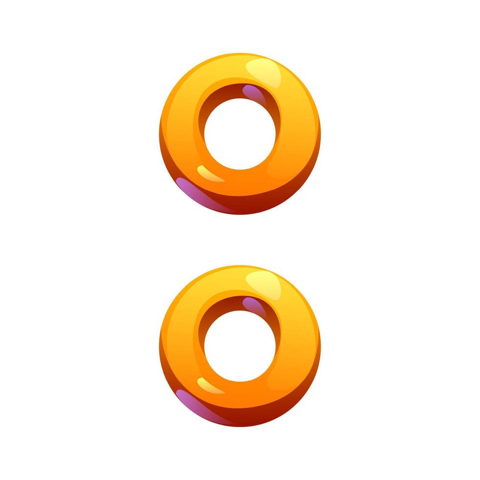 golden ring, cowboy font type punctuation colon vector