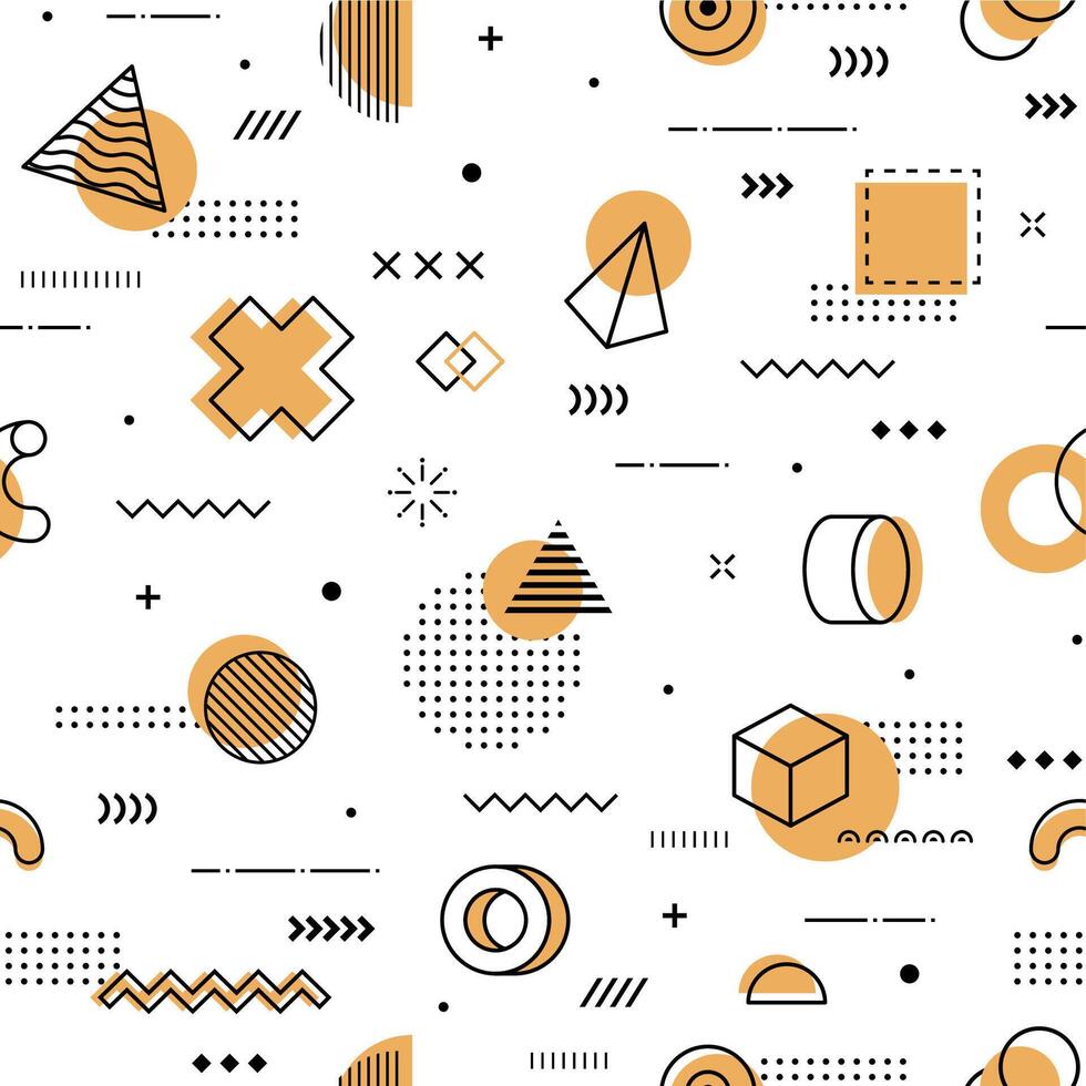 Hipster seamless pattern tile background vector
