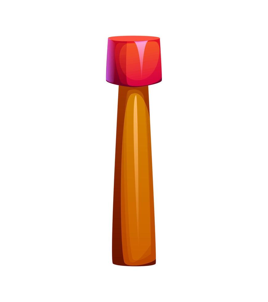 Cartoon number one circus font juggling stick vector