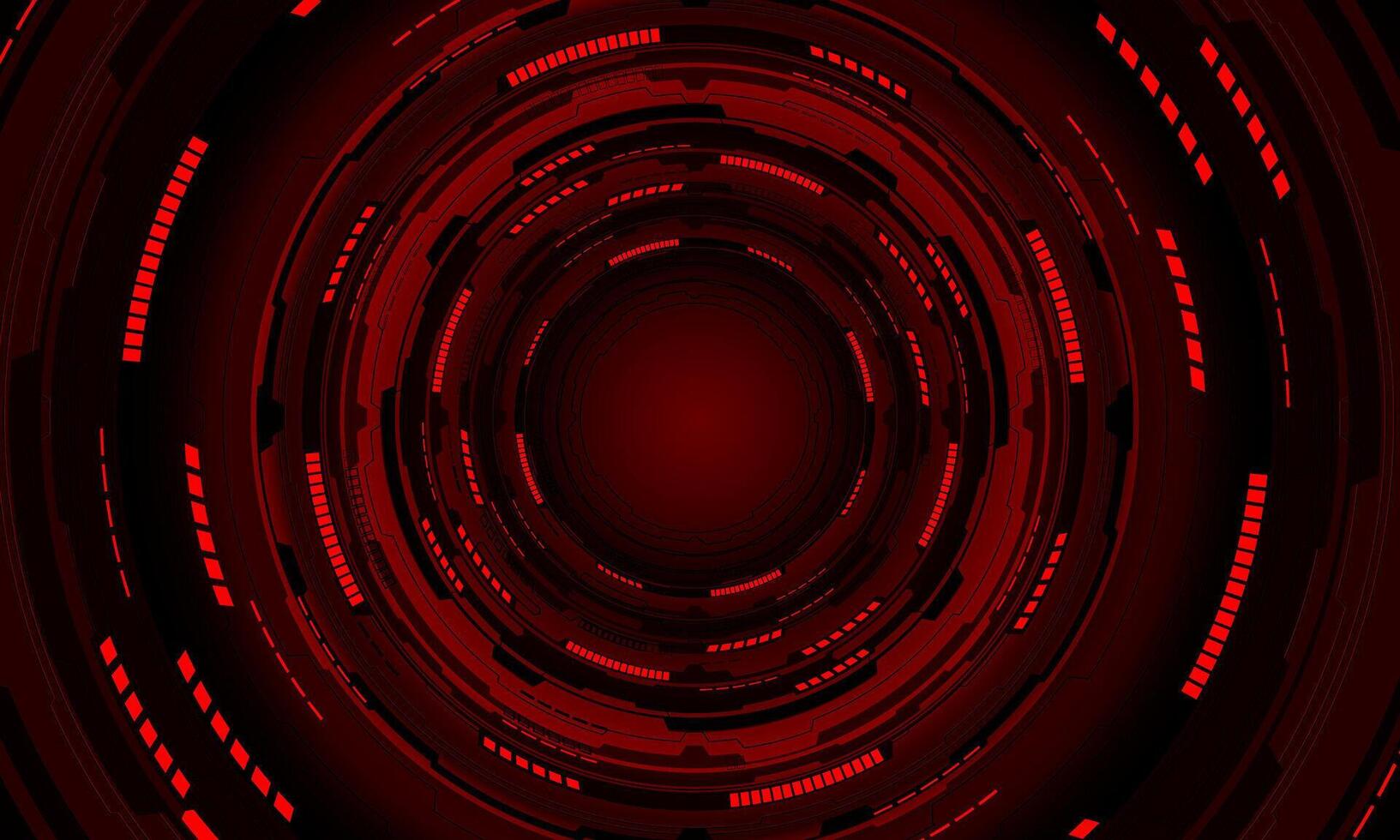 Abstract data security red circuit board technology connected lines electronics elements computer motherboard chip processor semiconductor digital background vector