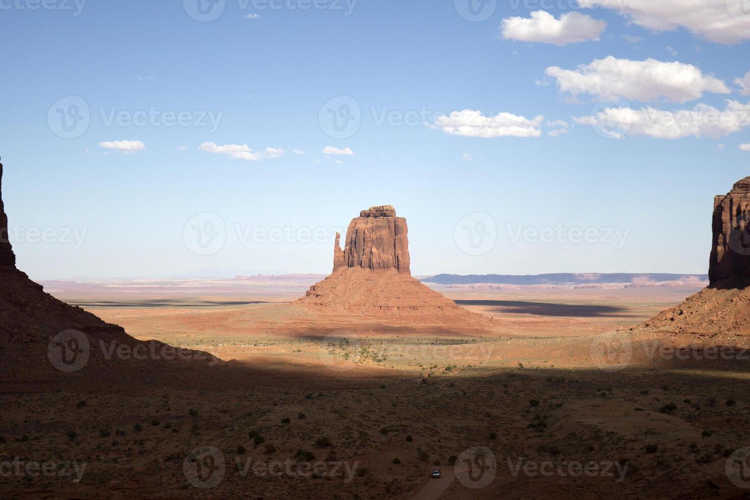 Red rocks in Monument Valley in Arizona in USA photo