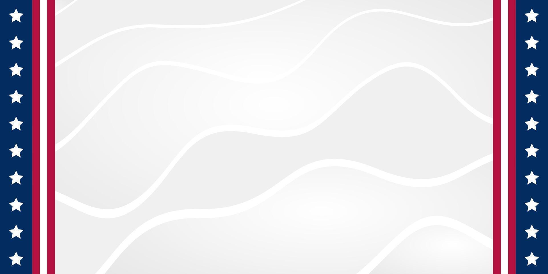 US flag background. US flag banner with blank space for text. Perfect for your design projects. vector