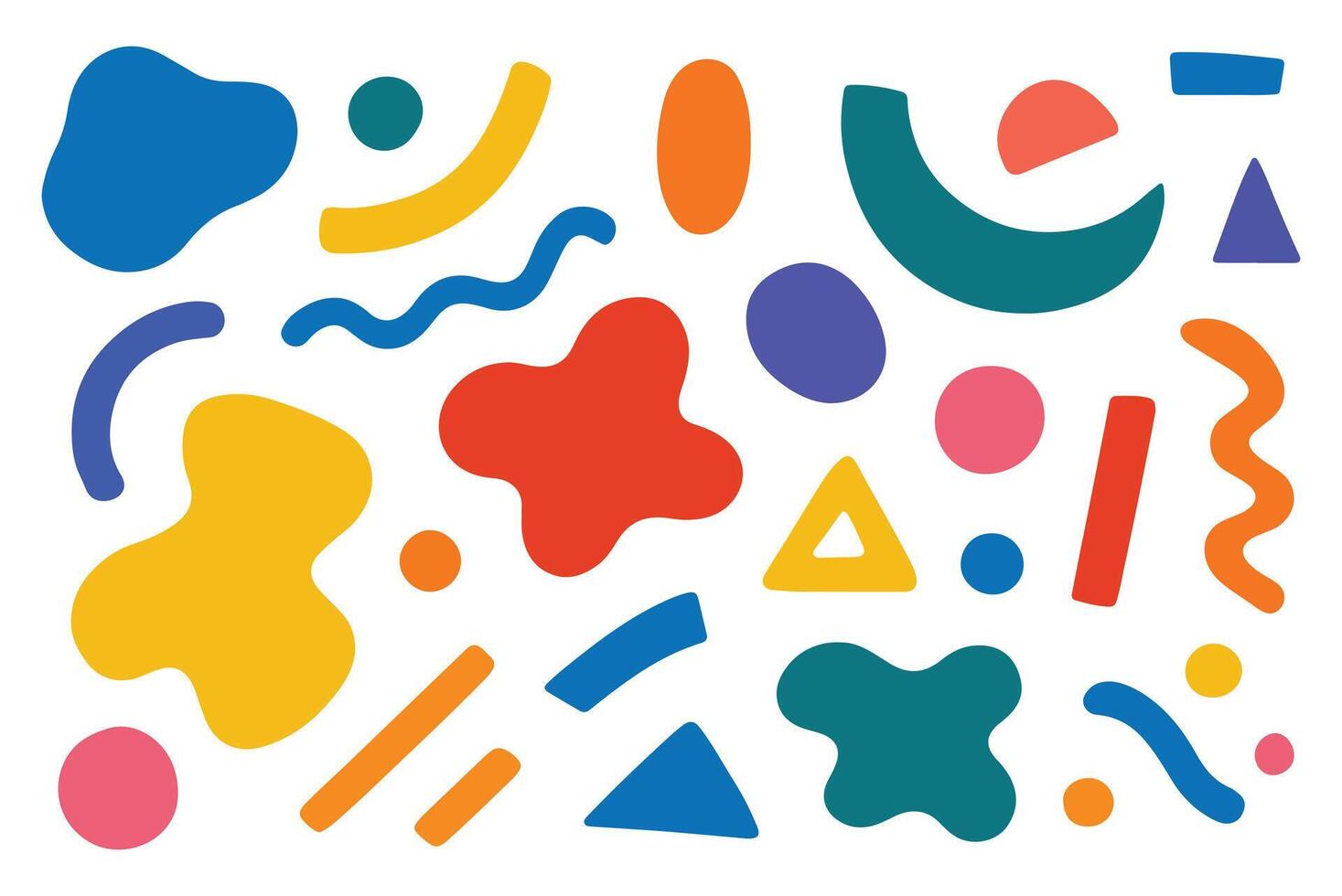 abstract colorful basic geometric vector