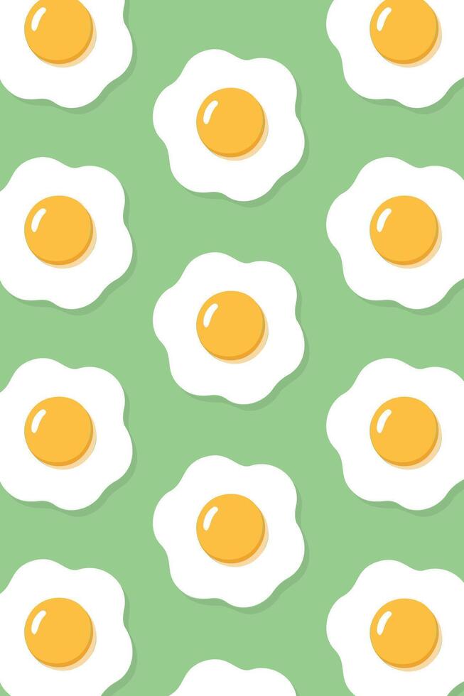 eggs pattern on pastel green background vector