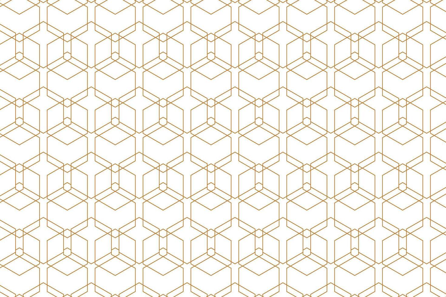 Modern thin hexagon geometric grid pattern vector
