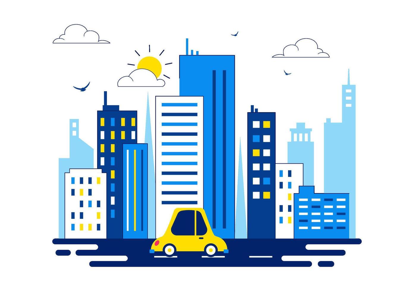 September 3rd Skyscraper Day with Urban Cityscape and Tall Structures vector