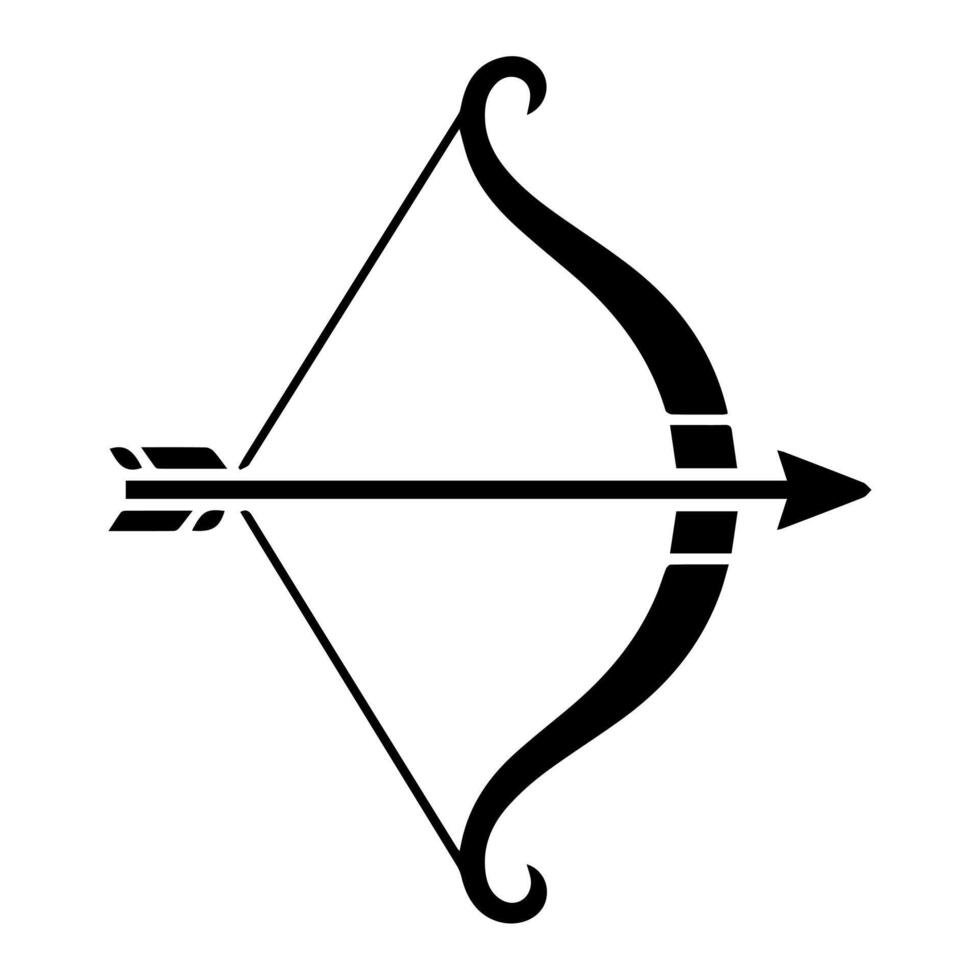 Powerful Archer Form With Bold Clean Lines vector