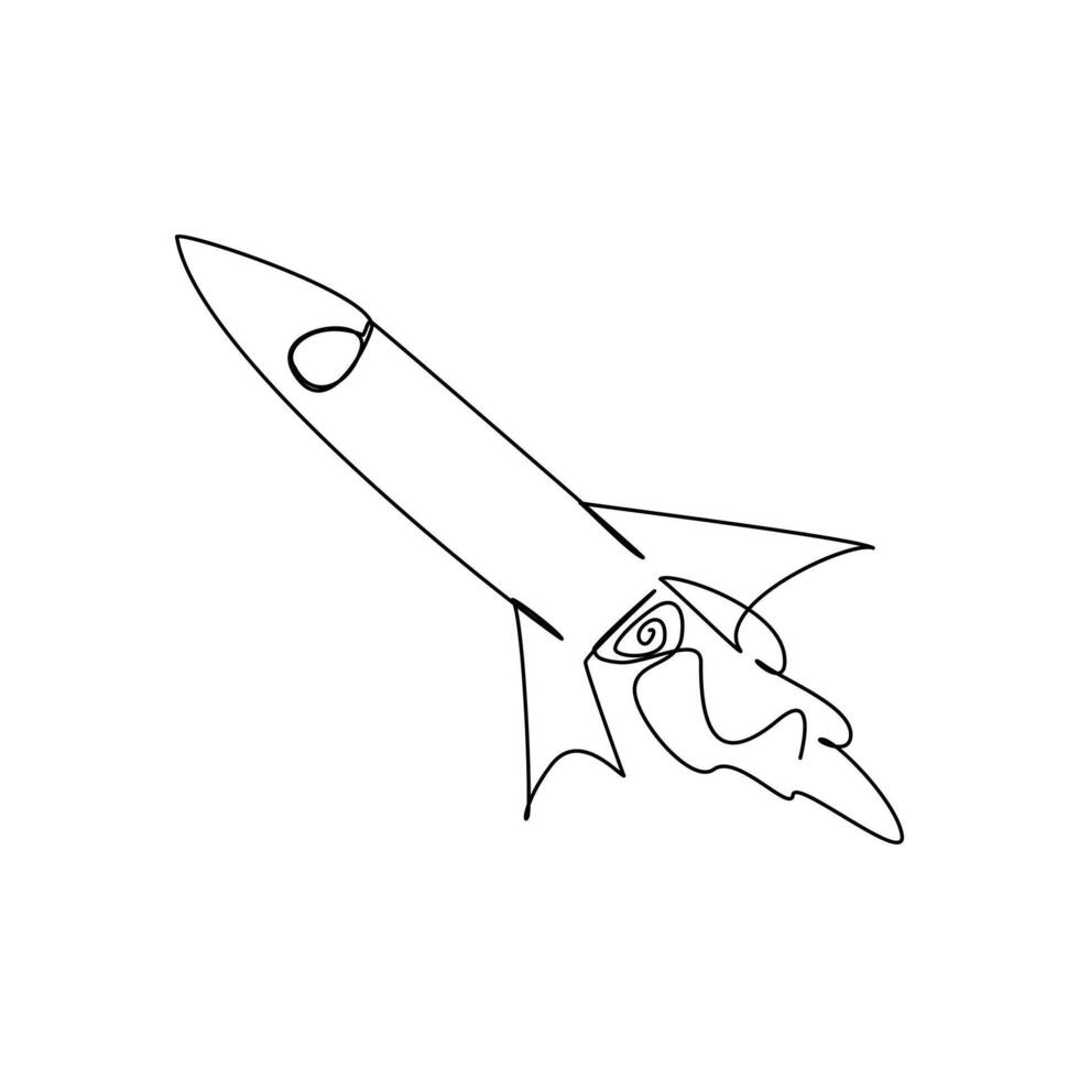 Modern line drawing icon showing product launch and workflow outline for project management tool vector