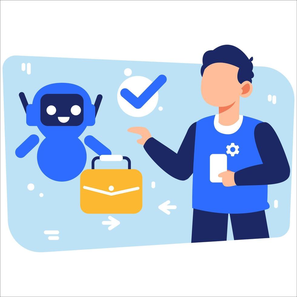 Artificial Intelligence Assisting Professionals to Optimize Business Operations and Drive Innovation for Loncess and Growth Term Success vector