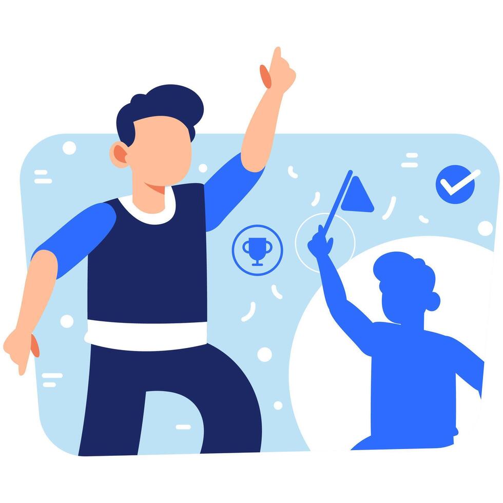Celebrating a Team Achievement with Joyful Gestures Representing Unity Motivation and Symbols of Shared Success vector