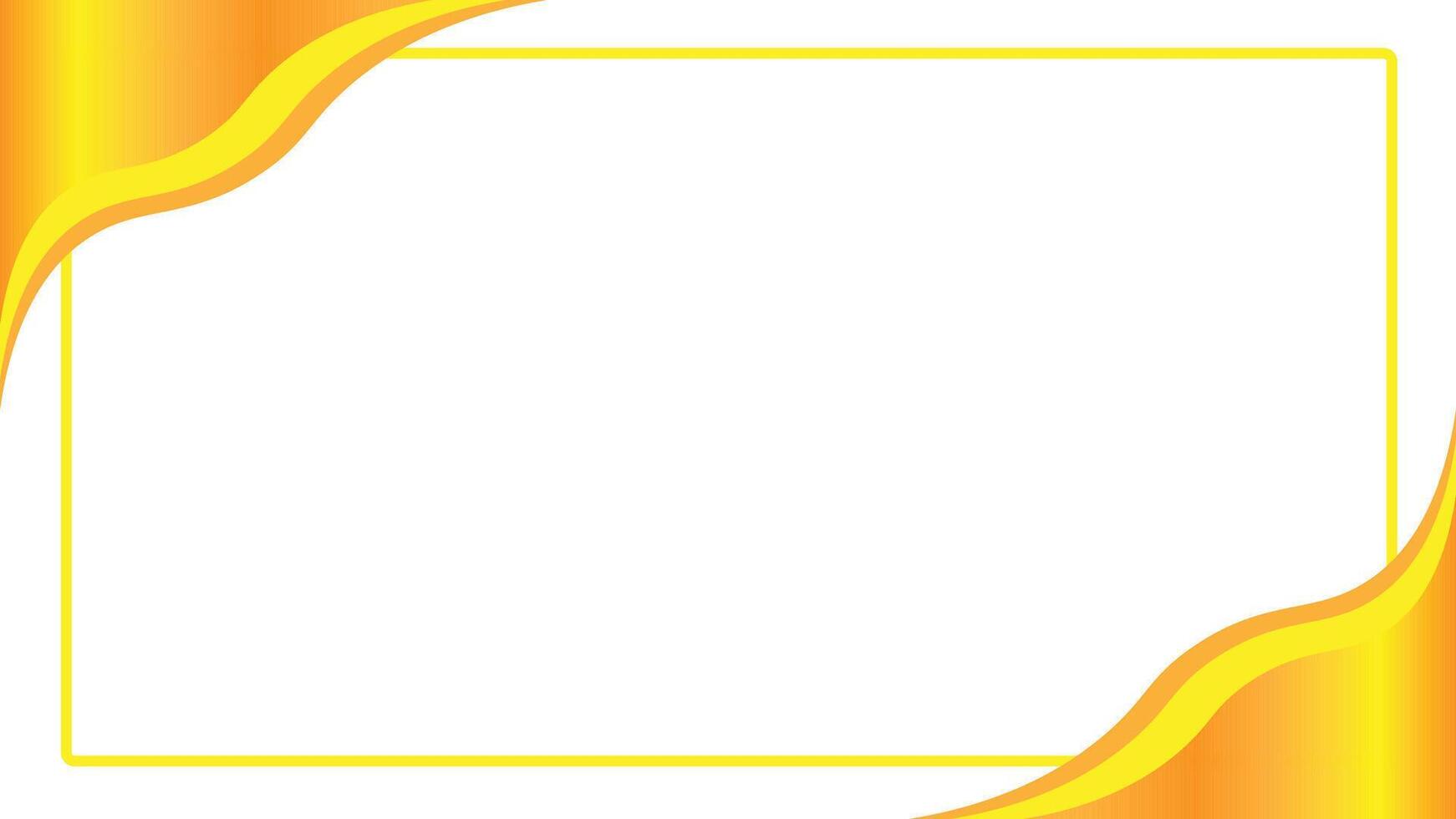 Abstract golden wave and curve design on a yellow and orange background, ideal for business cards, banners, or decorative wallpaper vector