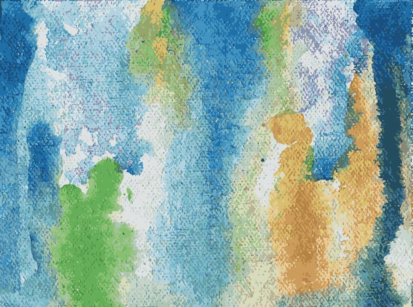 Soft watercolor color art background design by hand painted on canvas. vector