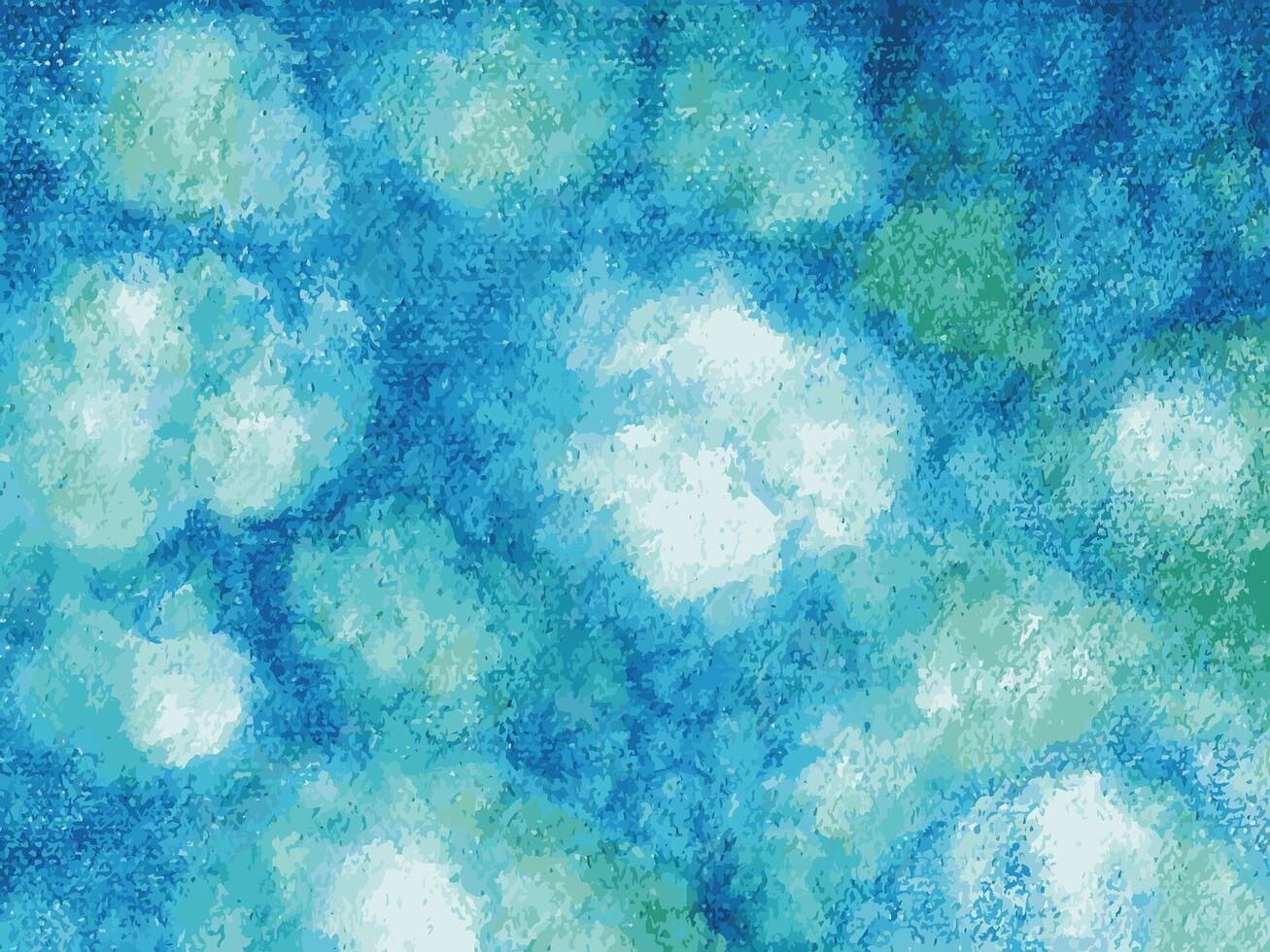 Blue sky and cloud background design by hand painted on canvas. vector
