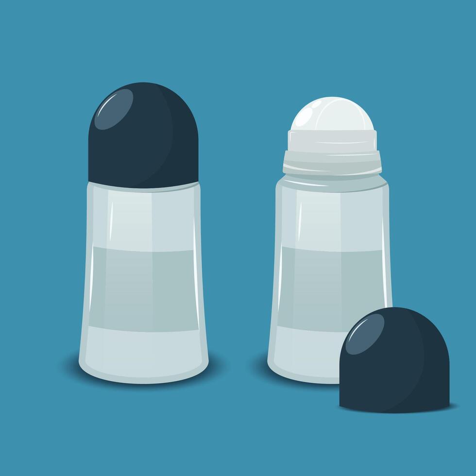 Roll on deodorant graphic design stock illustration vector