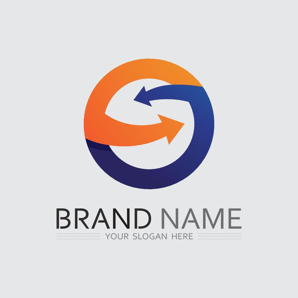 O ring logo business and circle logo design circle vector