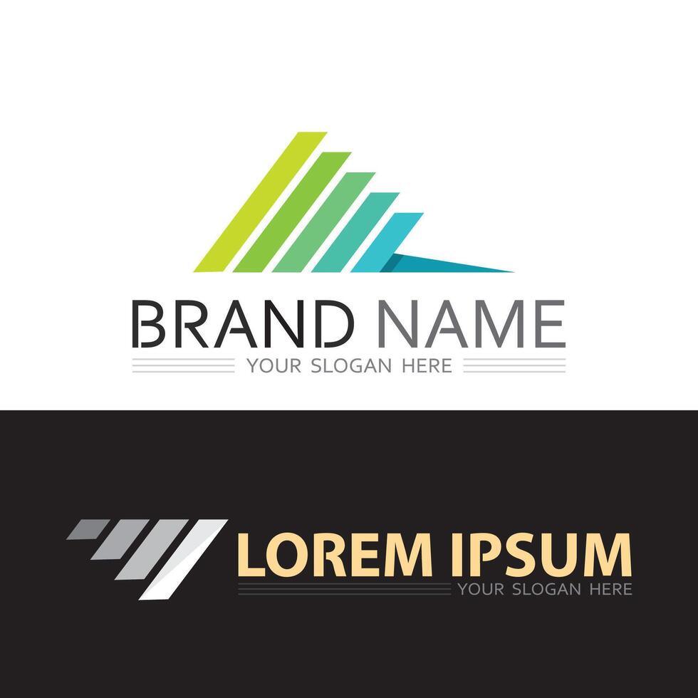 Strong and Stylish Business Logo for Company Identity and Presentation Purposes vector