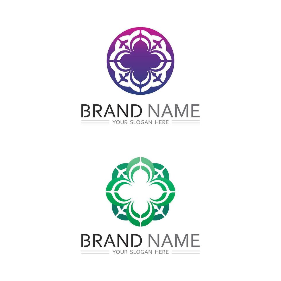 Business Development Logo Design with Graph and Bar Chart Illustration vector