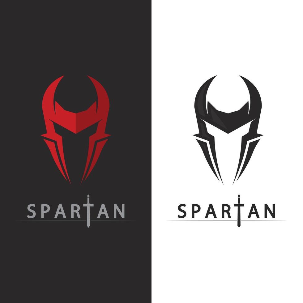 Strong Spartan Warrior Helmet Icon Design for Ancient Battle Logo Concept vector