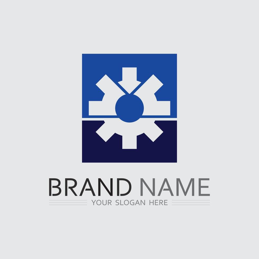 gear logo design template. Technology Logo Template Design , Emblem, Design Concept, Creative Symbol, Icon vector