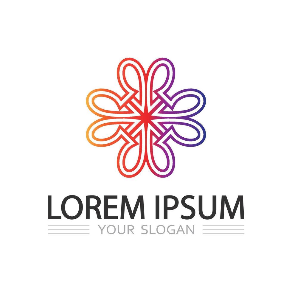Corporate logo identity with smart business icon and creative visual concept vector