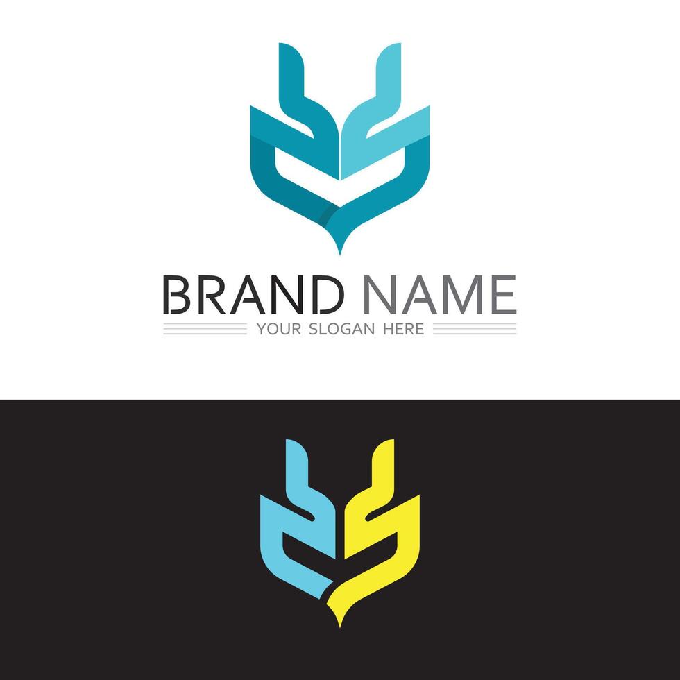 Gradient Business Logo with Abstract Shape for Modern Commercial Identity vector