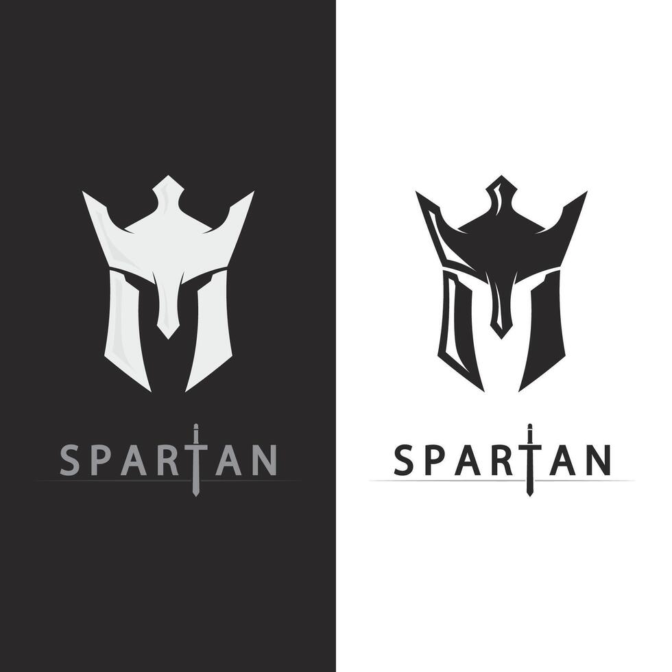 Knight and Gladiator Logo Icon for Medieval Combat Symbol Design vector