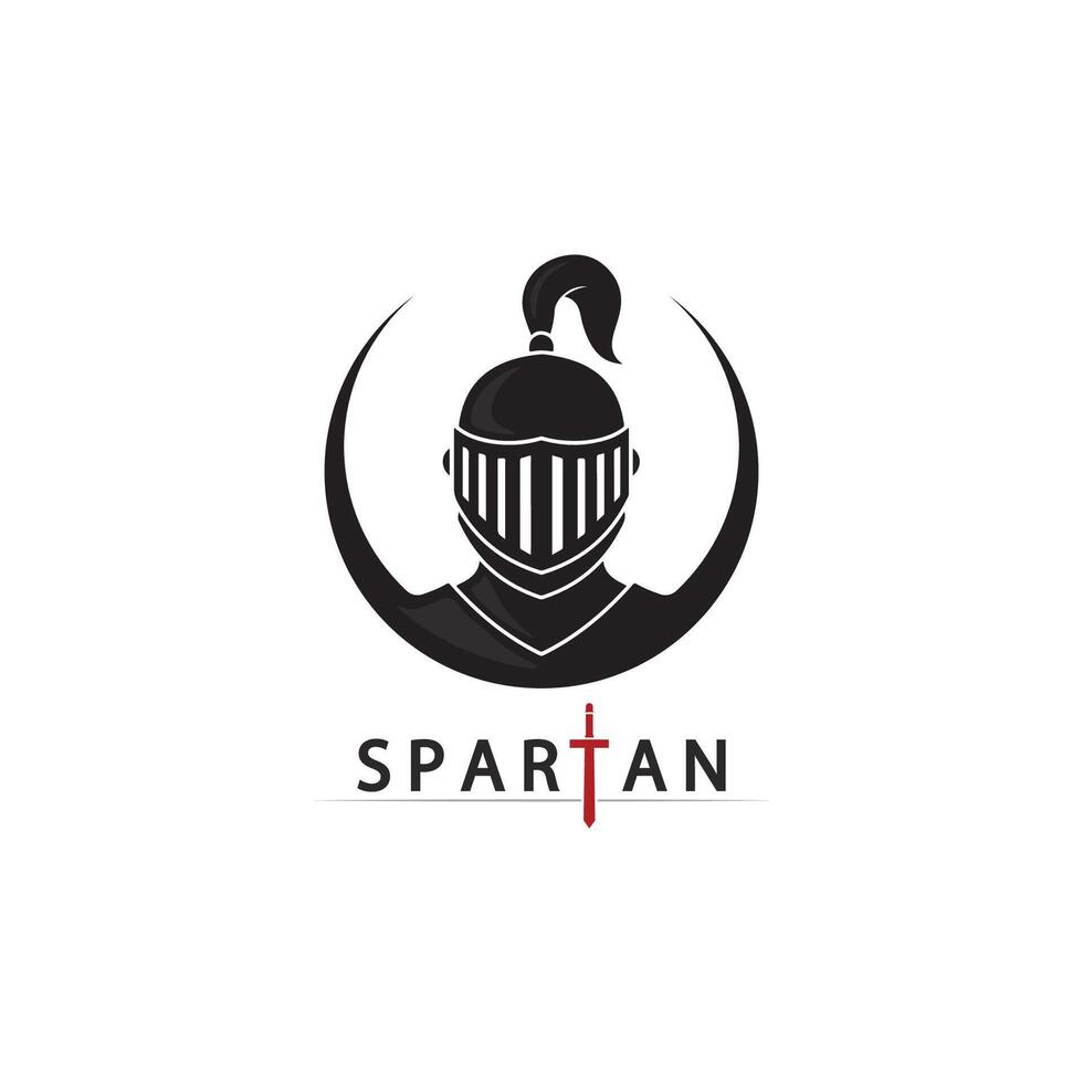 Heroic Gladiator Shield Logo with Classic Helmet and Ancient Warrior Icon vector