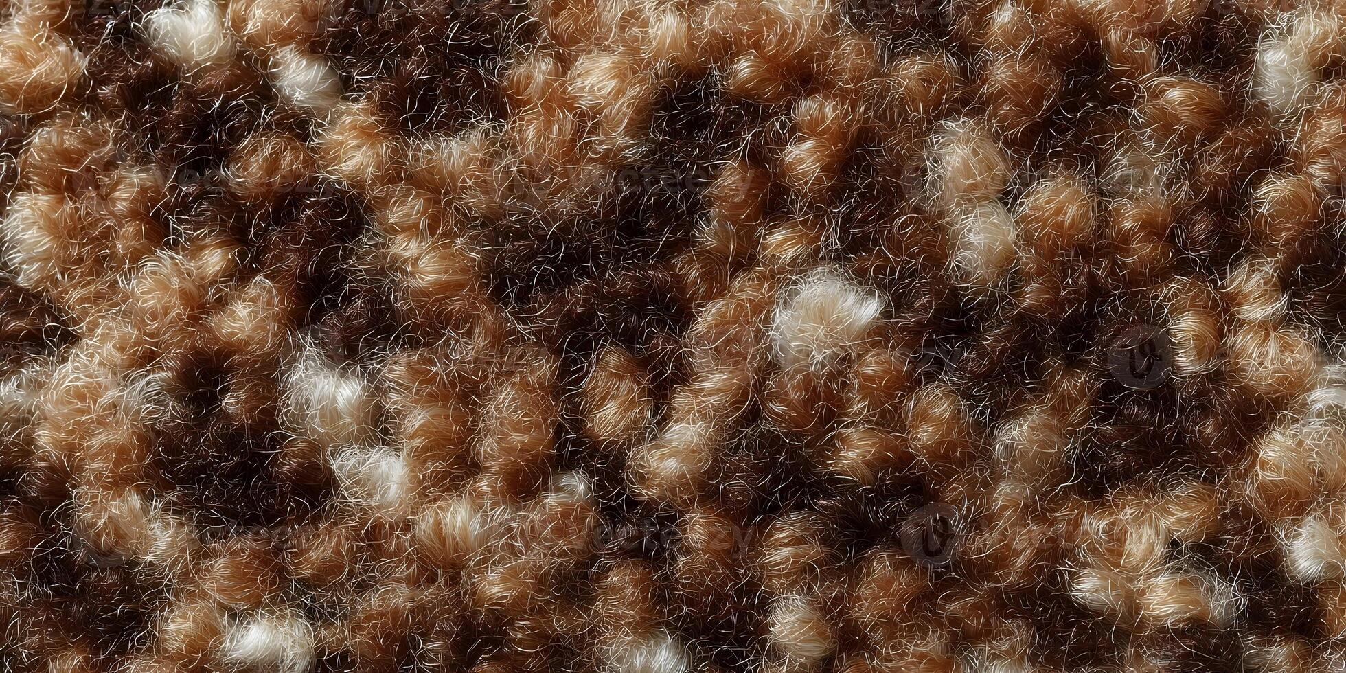 Brown Beige Fluffy Texture Seamless Pattern photo