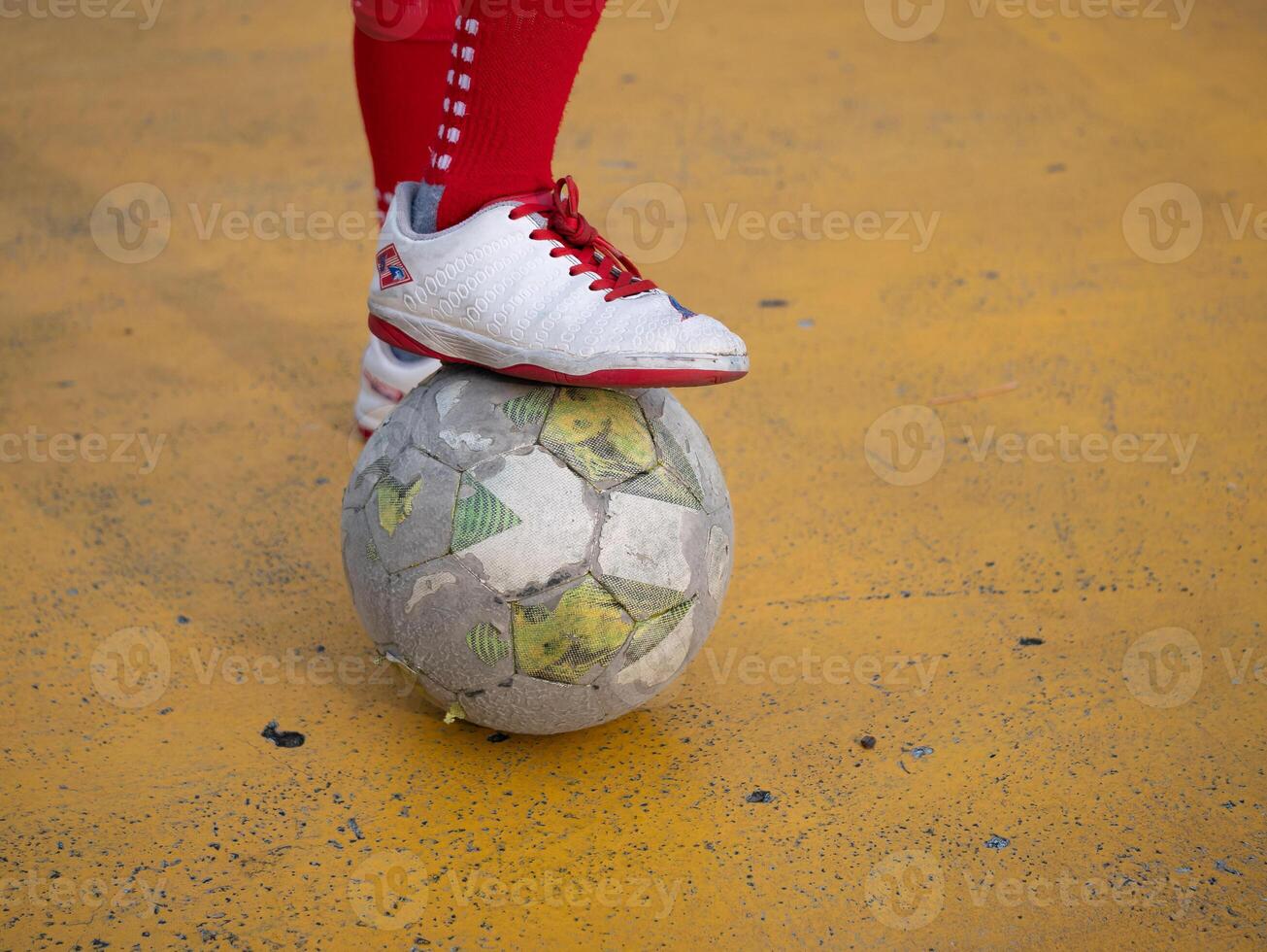 Soccer skills showcase urban playground action photography vibrant environment dynamic perspective youth sports culture photo