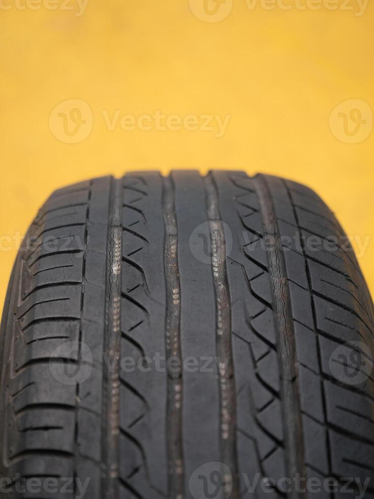 Tire inspection process automotive workshop technical guide indoor environment close-up view safety importance for drivers photo