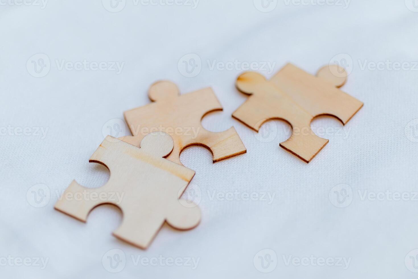 Business puzzle solving strategies office environment puzzle concept collaborative work team dynamics for success photo