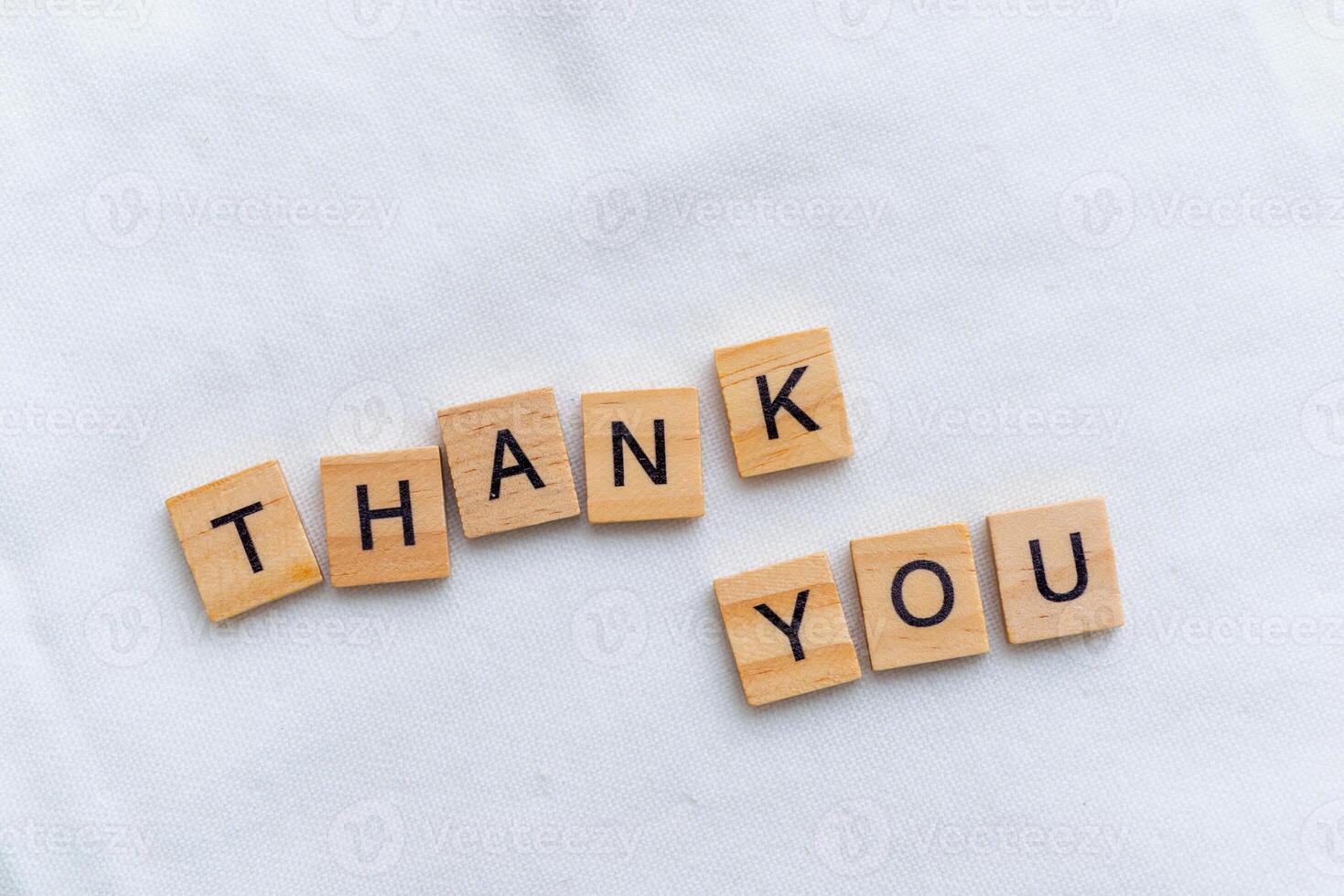 Thank you message expressing gratitude in a business context home environment minimalist style close-up view positive concept photo