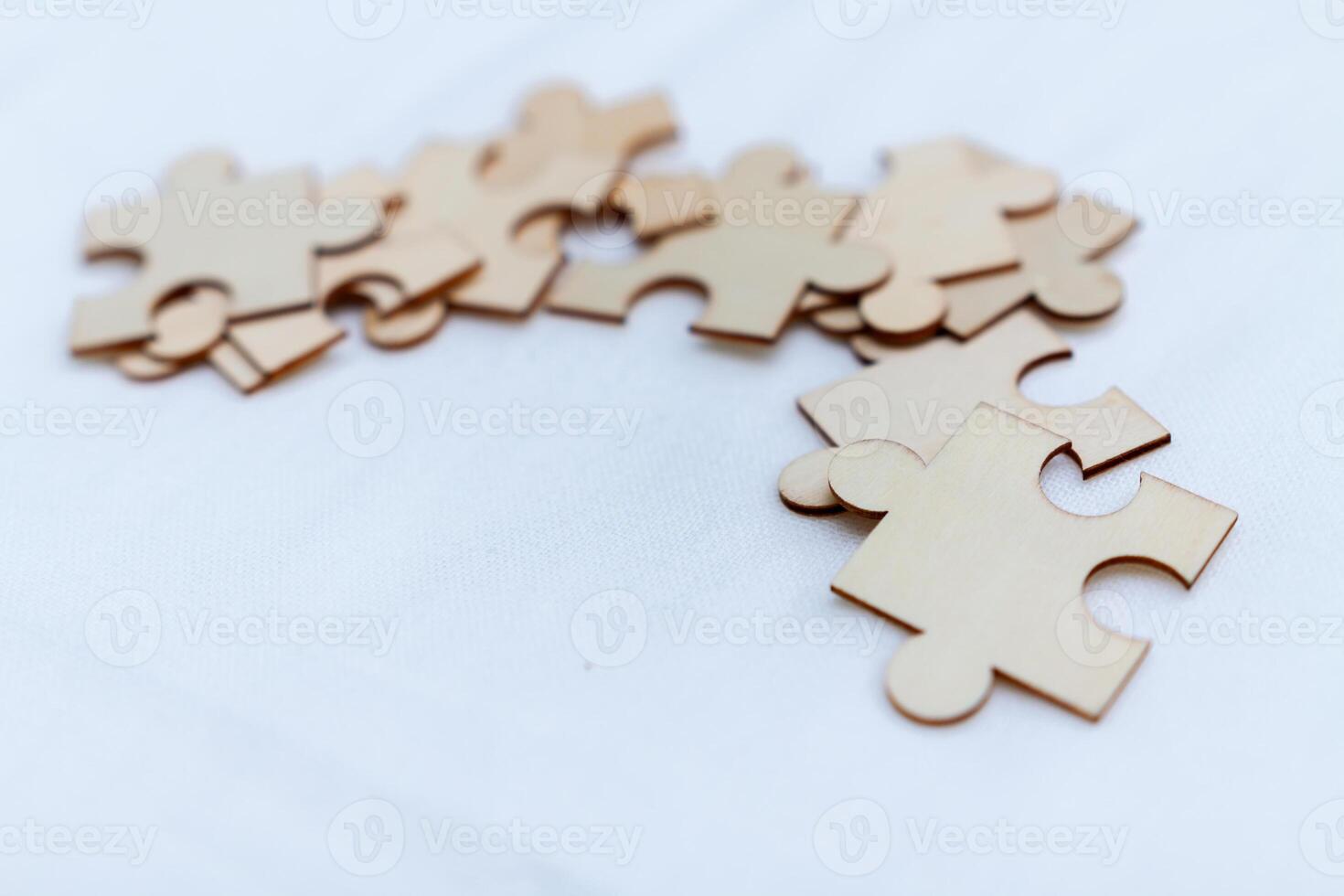 Business puzzle solving event workspace educational content collaborative environment overhead viewpoint teamwork concept photo