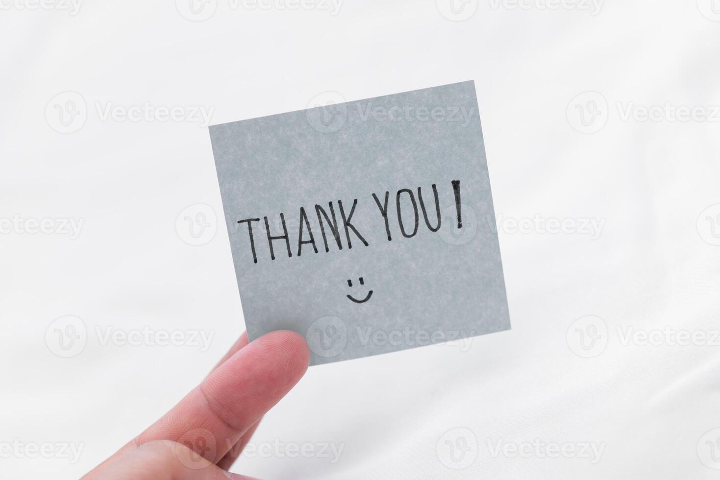 Thank you note for business appreciation office space image of gratitude clean environment close-up view professional concept photo