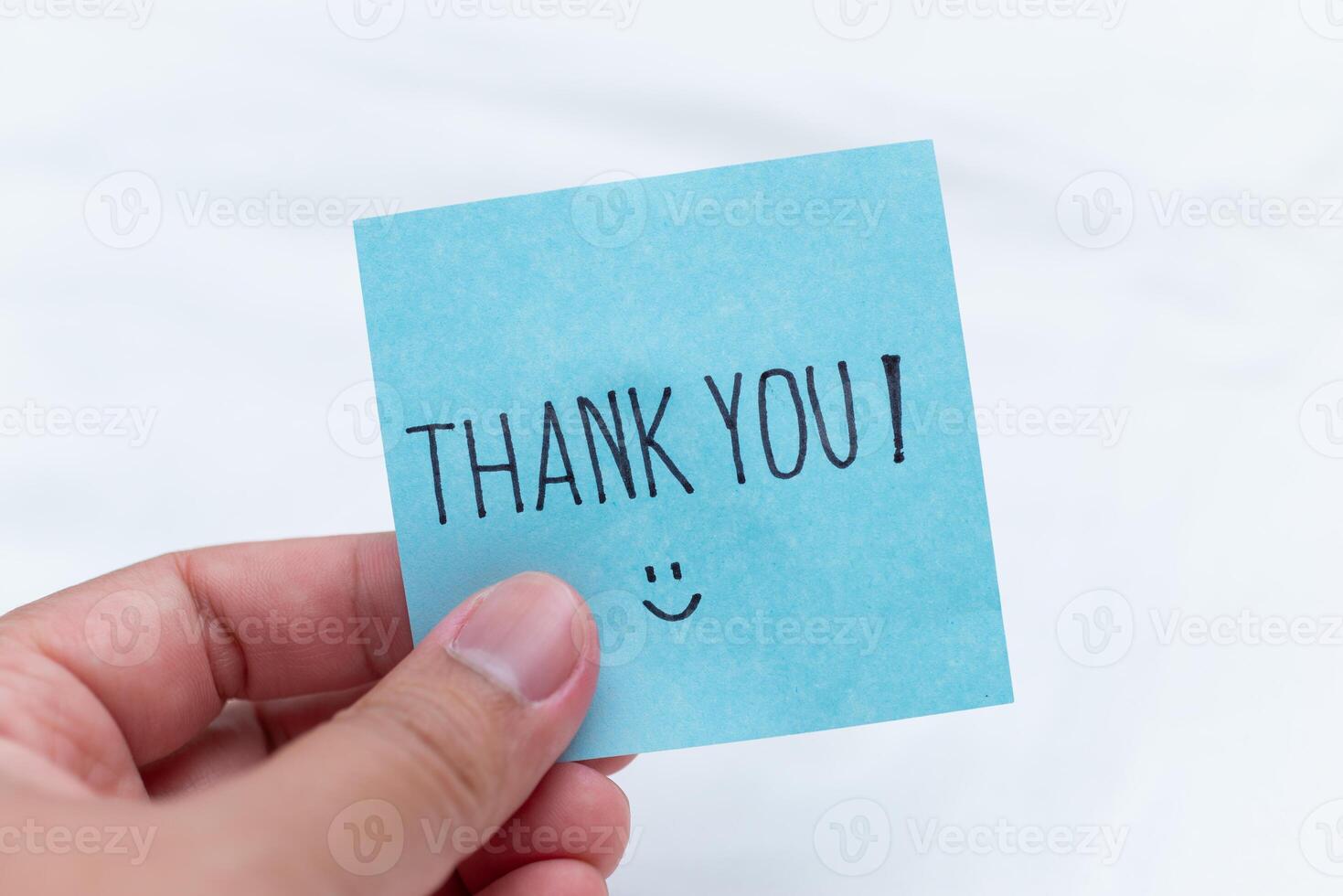 Thank you note delivery office setting personal gesture bright environment close-up view business gratitude concept photo