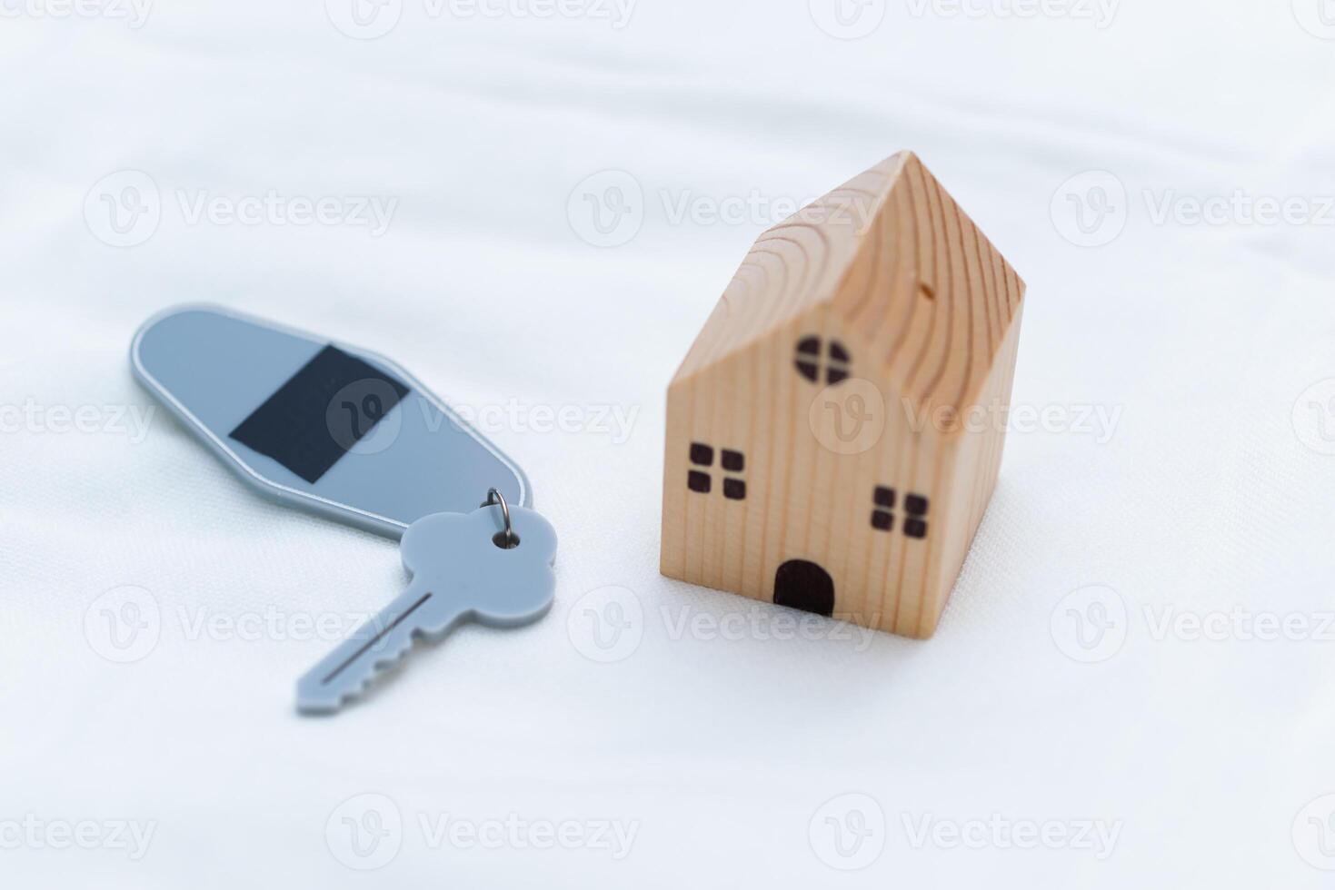 Thank you for your business celebrating new beginnings with house keys home office modern design natural light inspiring atmosphere photo
