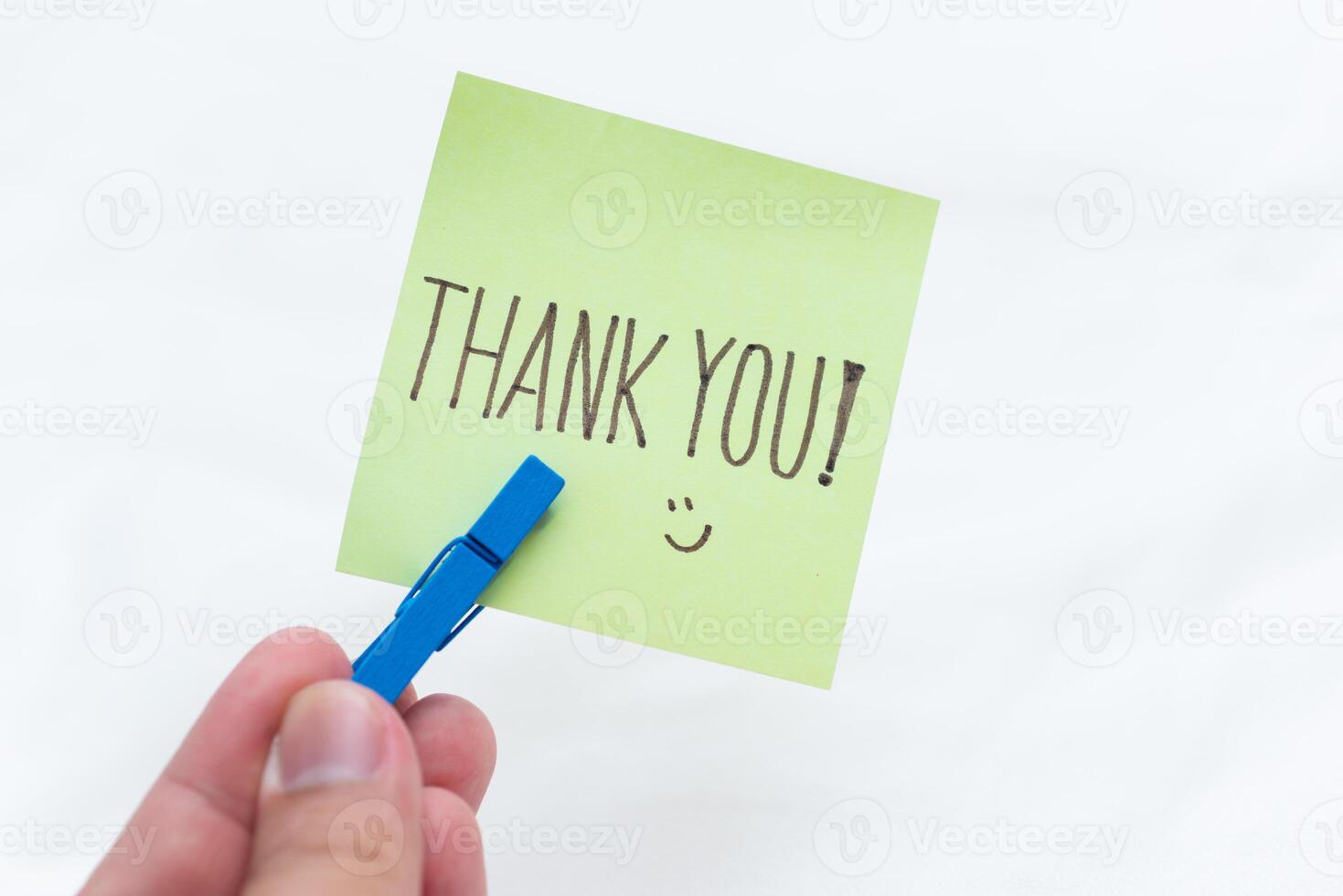 Business appreciation event office space thank you note minimalist environment close-up view gratitude concept for strong impact photo