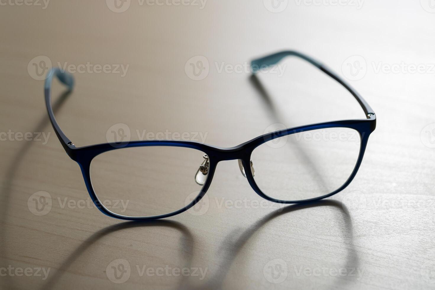 Fashion statement stylish eyeglasses display in minimalist indoor product photography photo