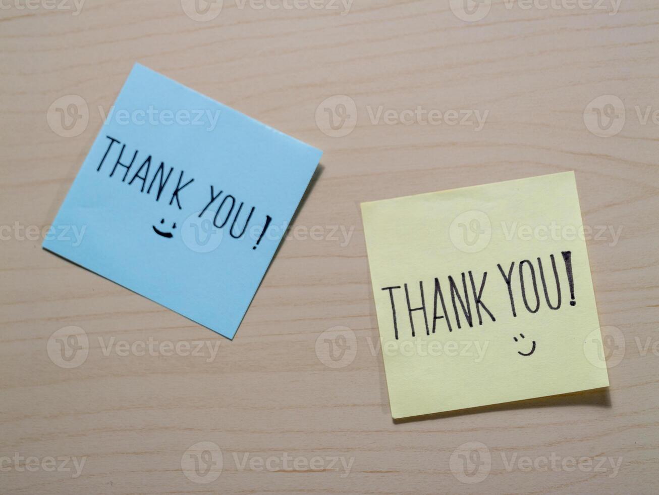 Thank you notes gesture home office visual communication indoor close-up gratitude concept photo