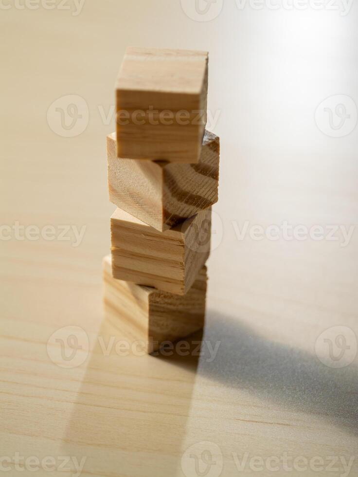 Creative stacking challenge playroom toys indoor close-up fun learning concept photo