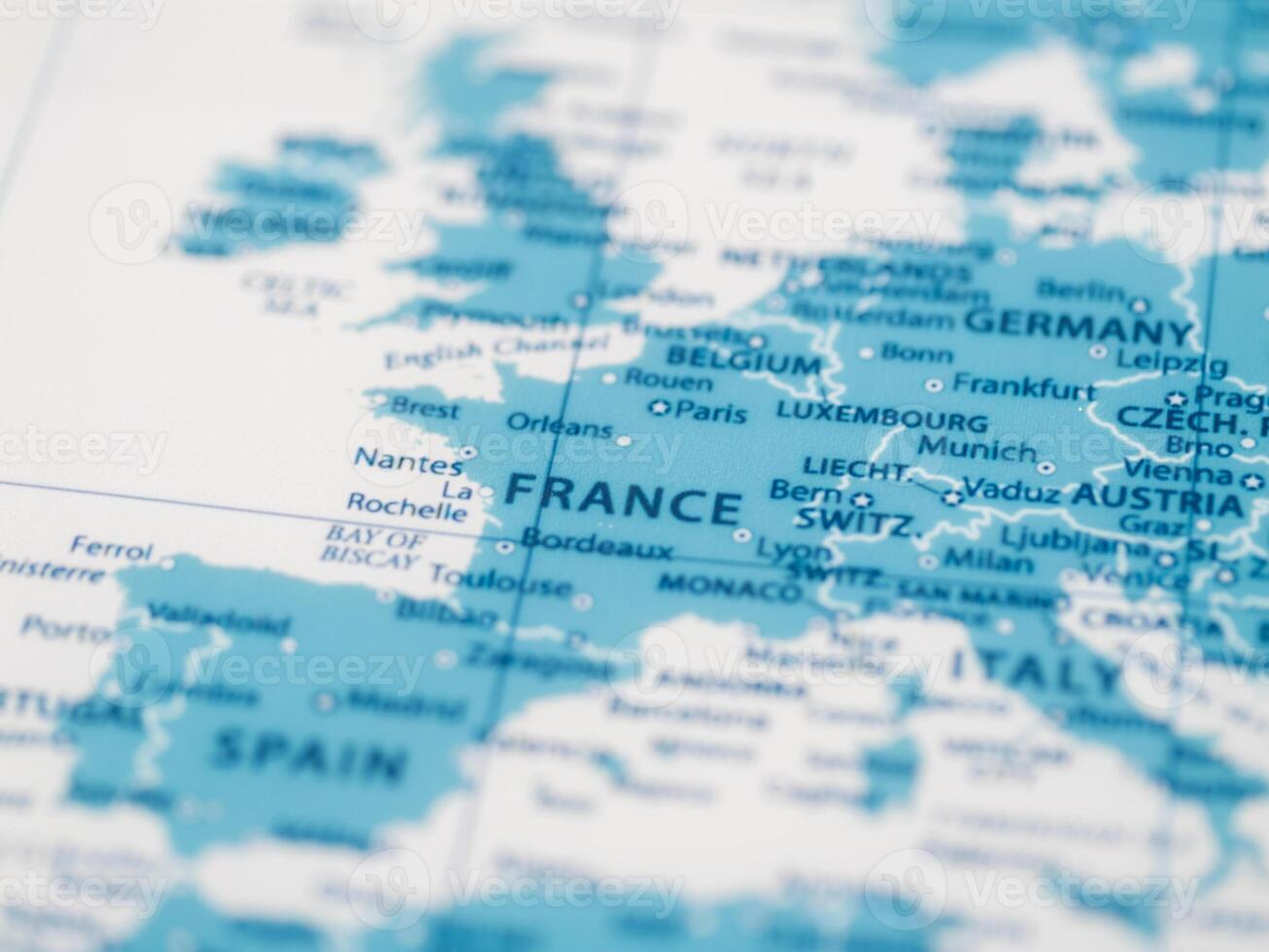 Exploring european geography a detailed map overview of france's landscape photo
