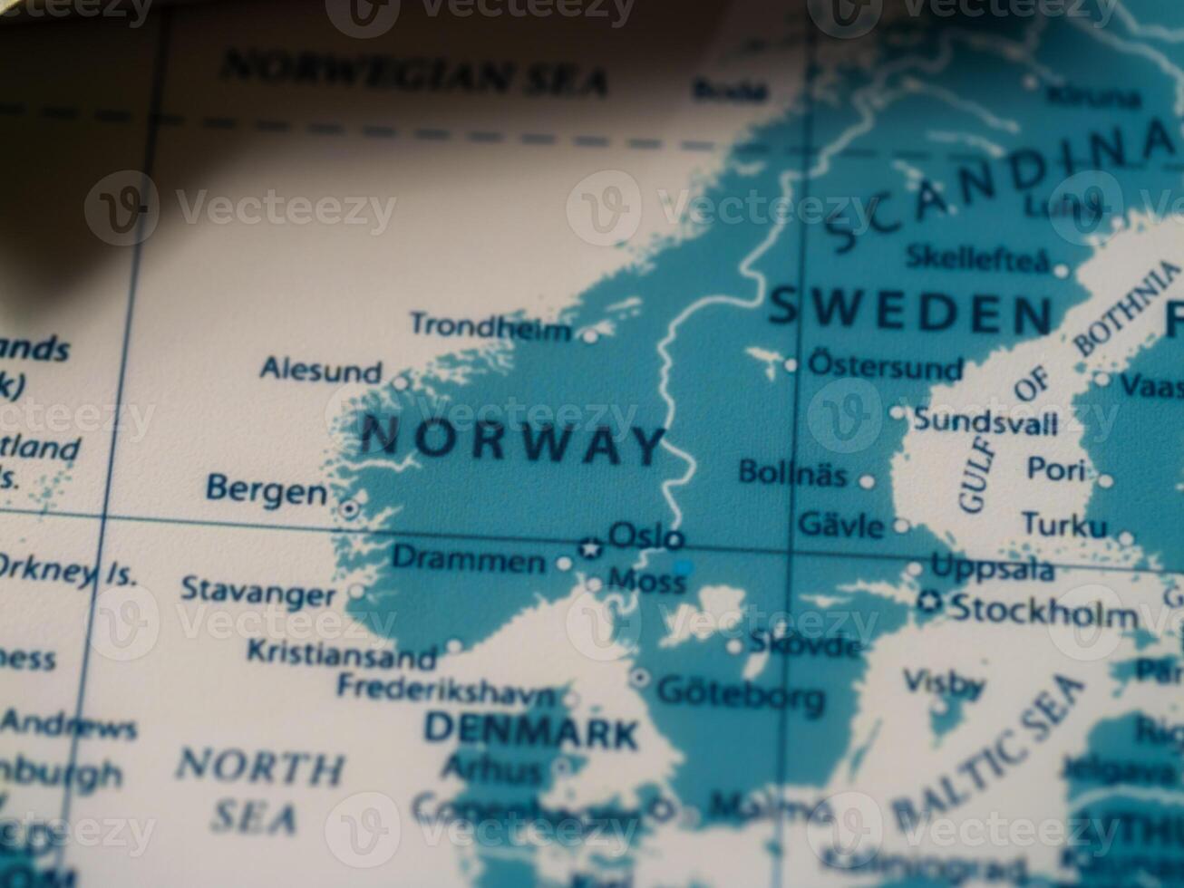 Exploring norway's geography a detailed map overview of the scandinavian landscape photo