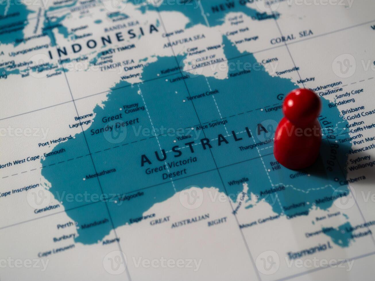 Navigating australia educational map overview for travel planning and geography photo