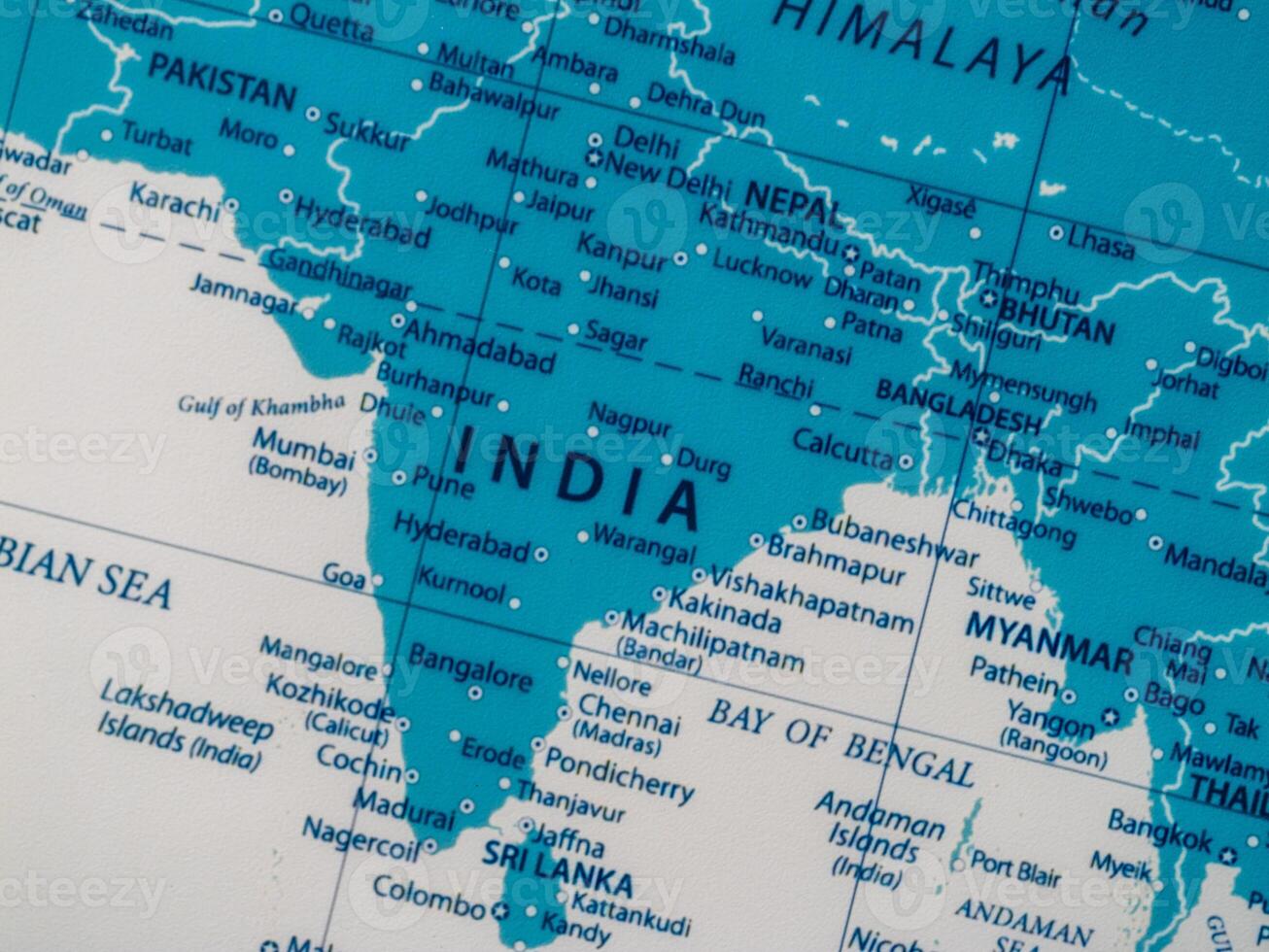Educational exploration of india's political map enhancing global geographic awareness photo