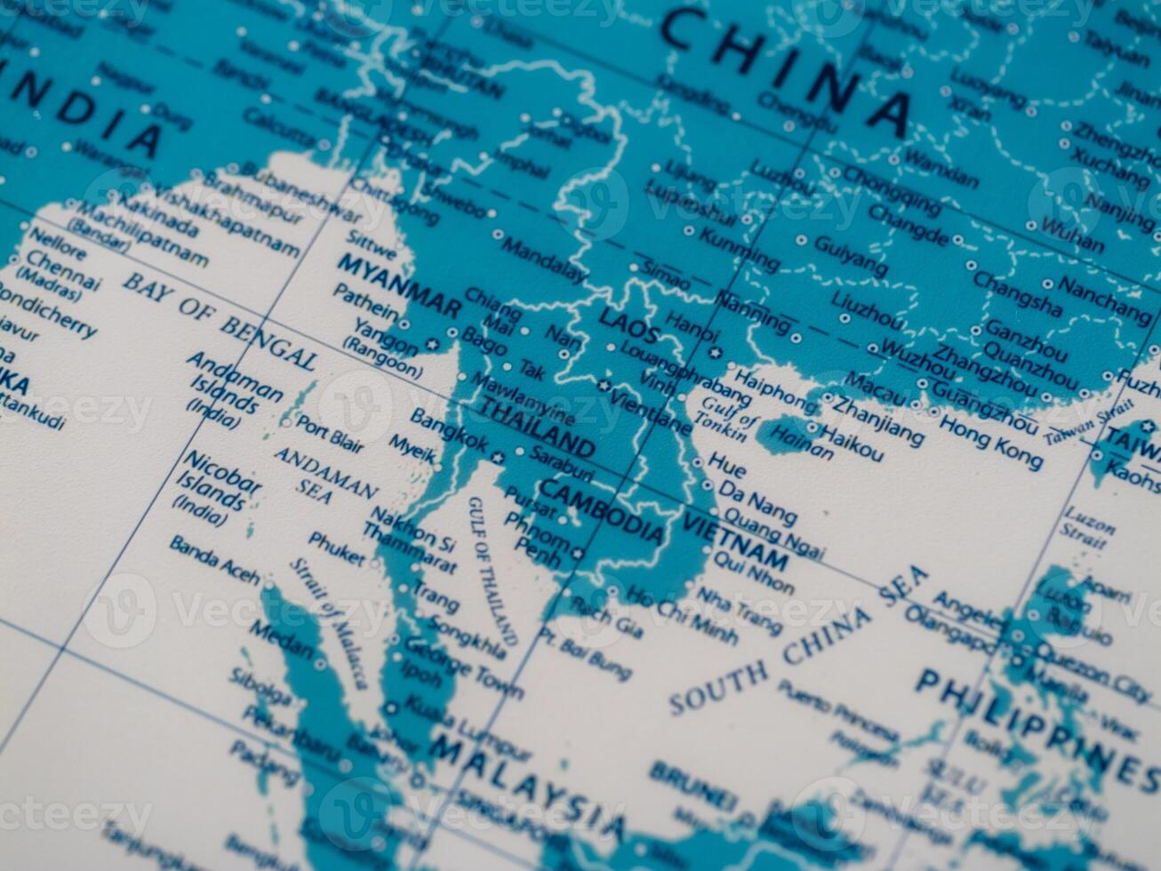 Exploring southeast asia geographical map educational resource travel informative overview photo